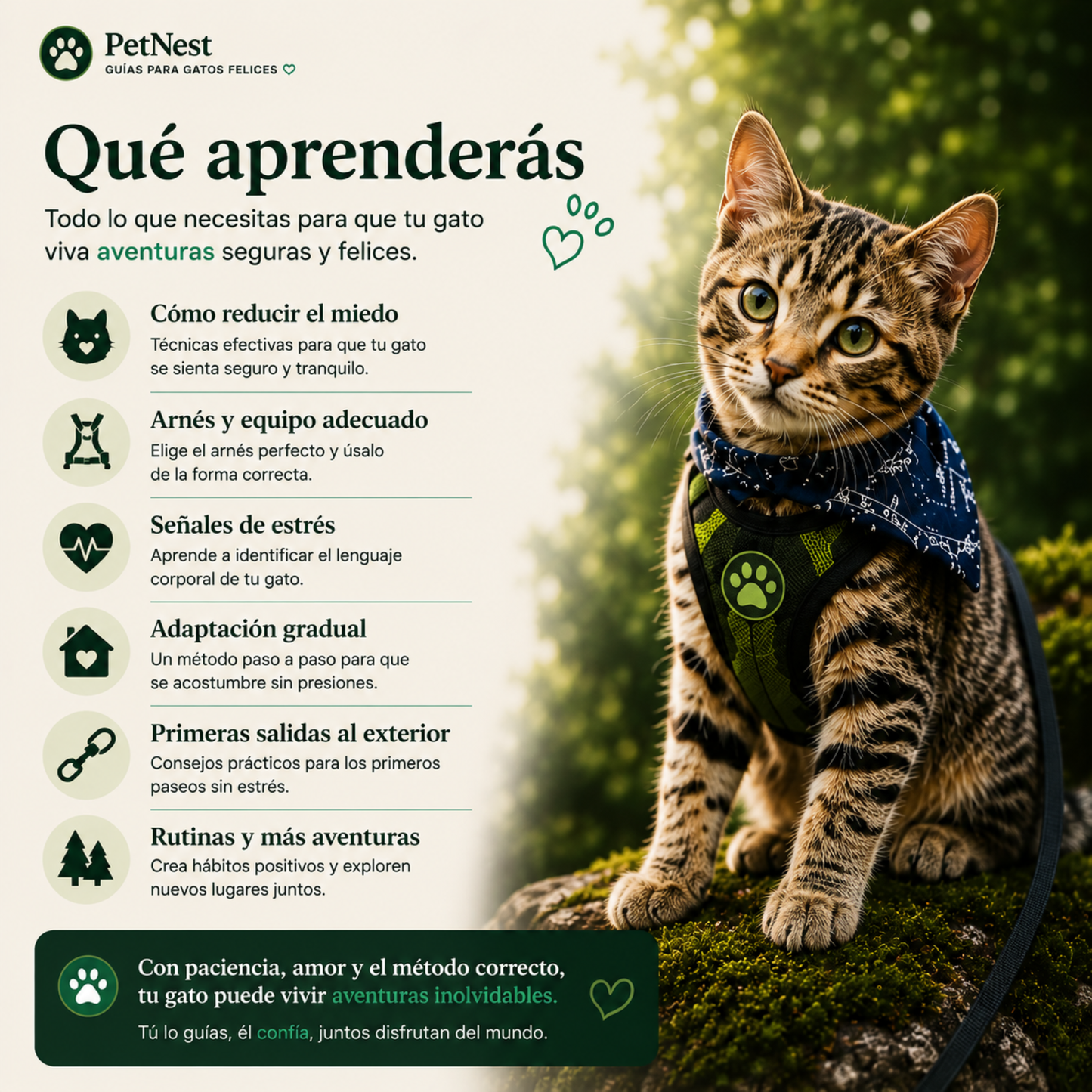 Guía definitiva para sacar a tu gato sin estrés
