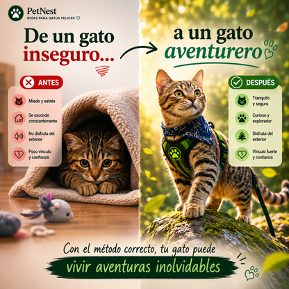Guía definitiva para sacar a tu gato sin estrés
