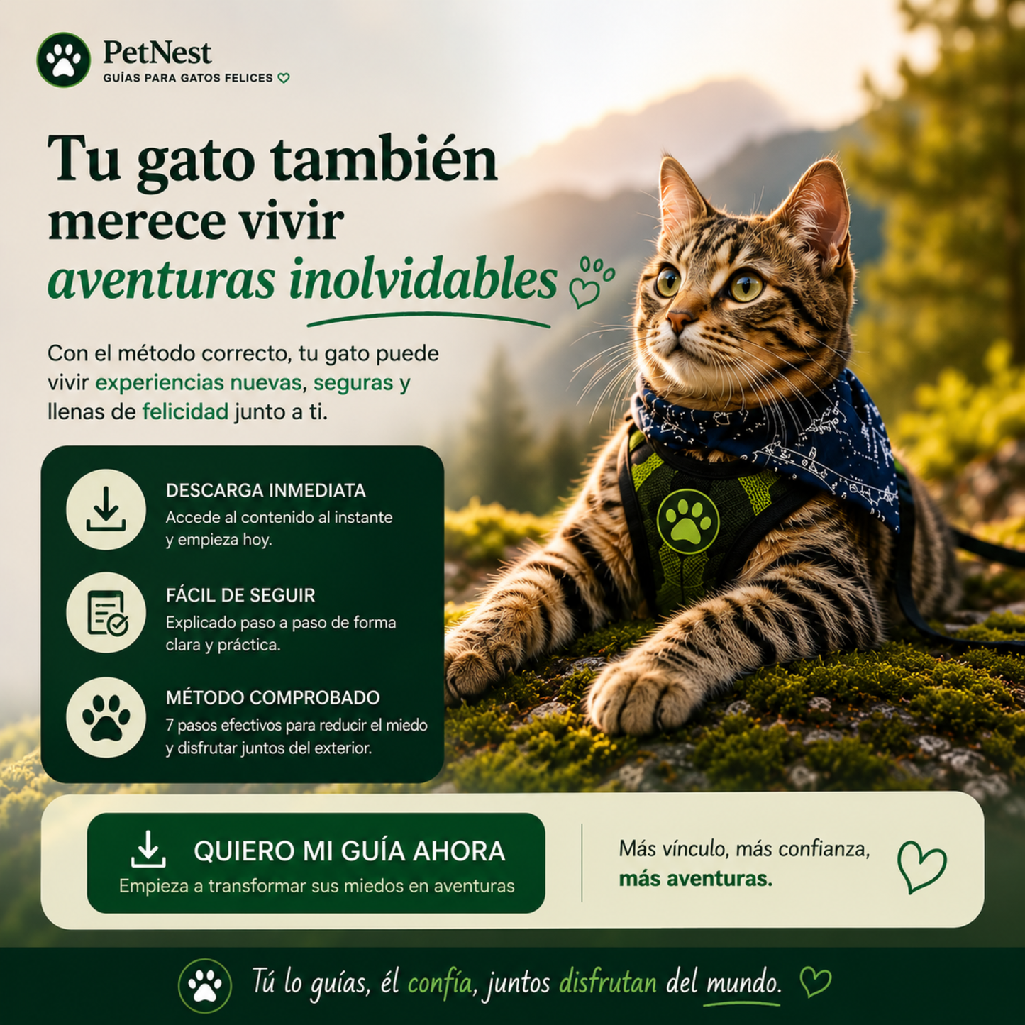 Guía definitiva para sacar a tu gato sin estrés