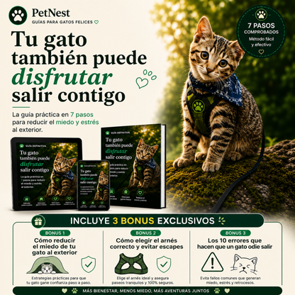 Guía definitiva para sacar a tu gato sin estrés