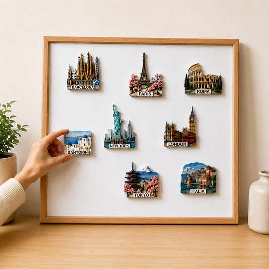 Organiza y exhibe tus imanes de viaje con estilo