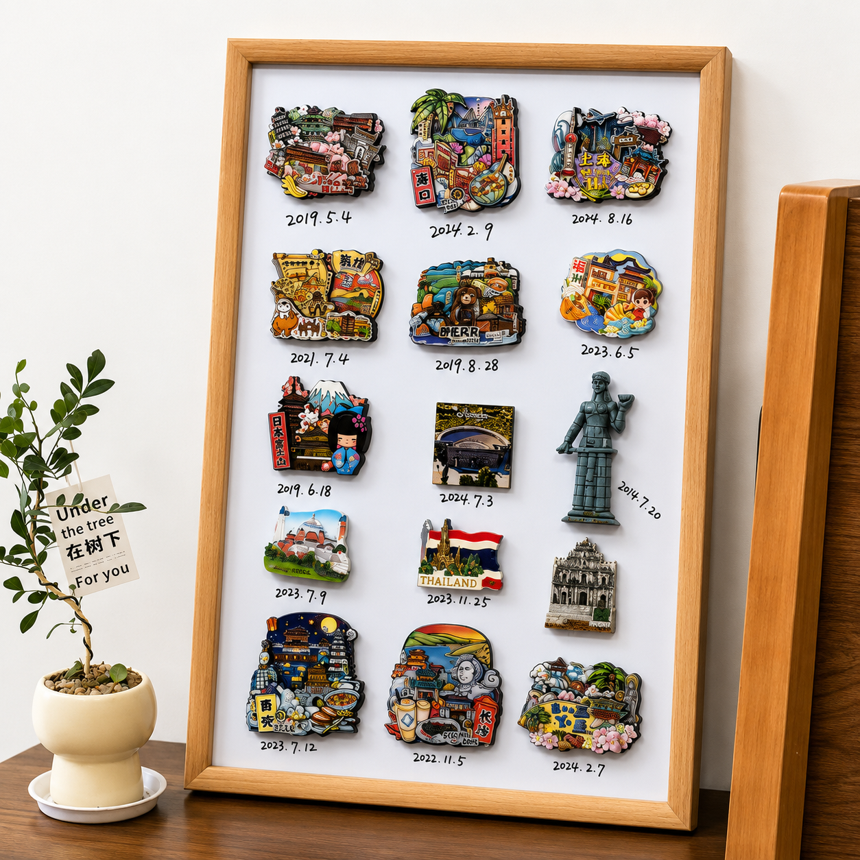 Organiza y exhibe tus imanes de viaje con estilo