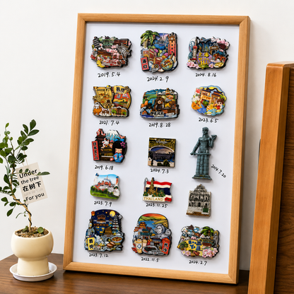 Organiza y exhibe tus imanes de viaje con estilo