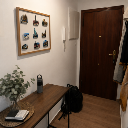 Organiza y exhibe tus imanes de viaje con estilo